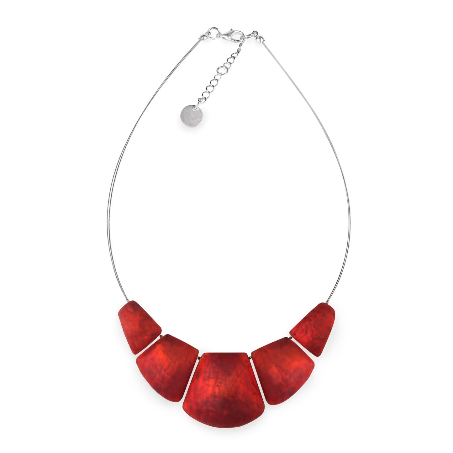 Red Cleopatra Matte Necklace | The Jewellery Stop