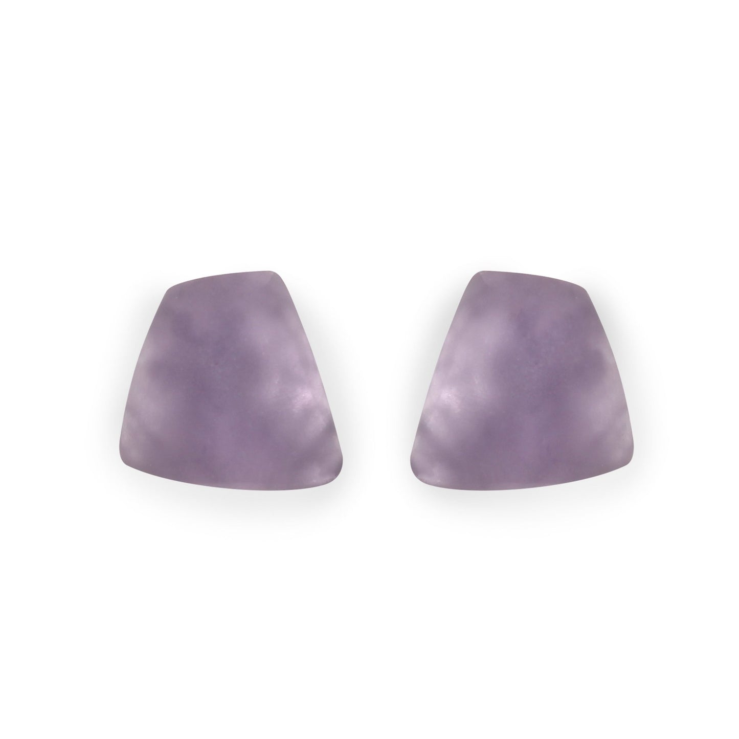 Lilac Cleopatra Matte Stud Earrings | The Jewellery Stop