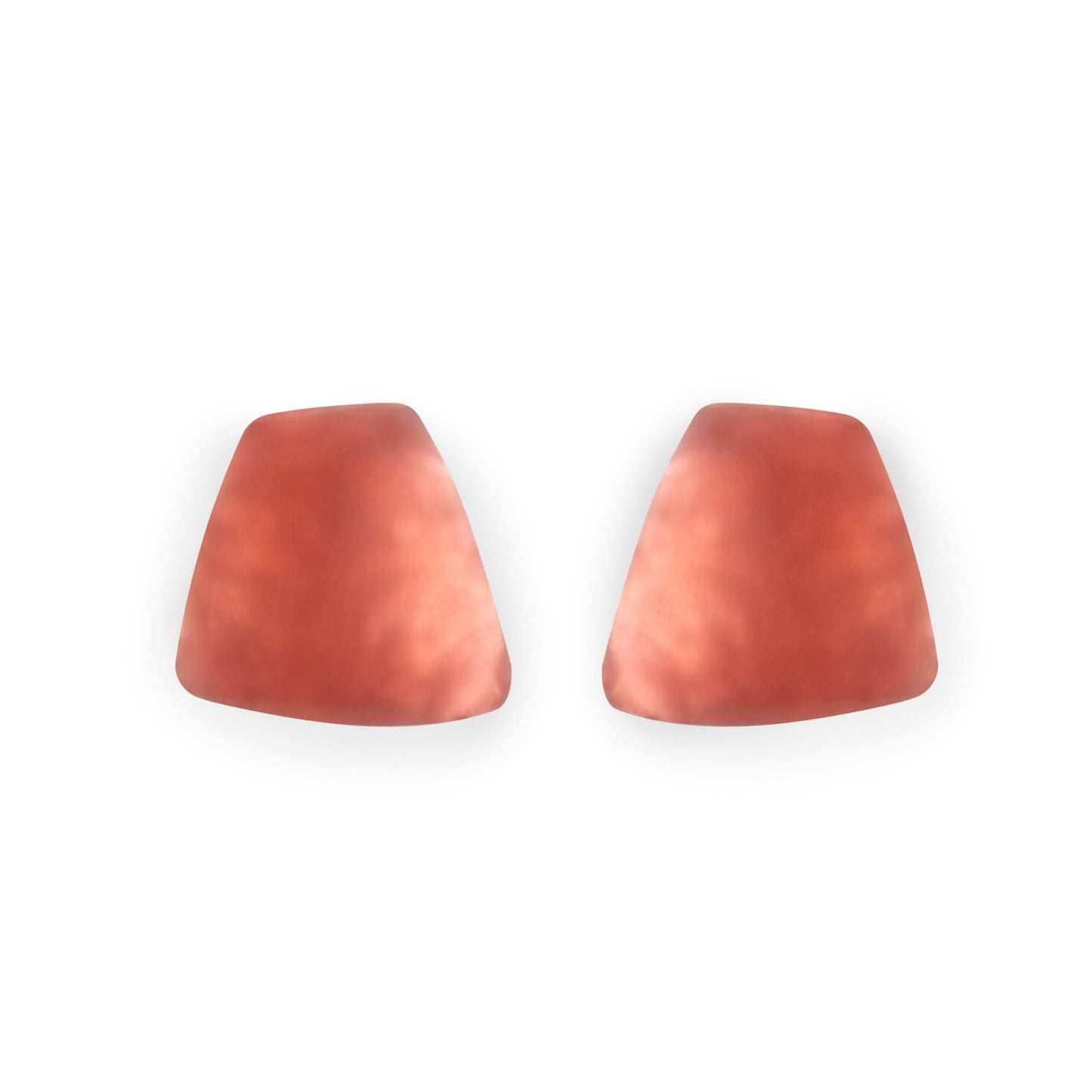 Peach Cleopatra Matte Stud Earrings | The Jewellery Stop