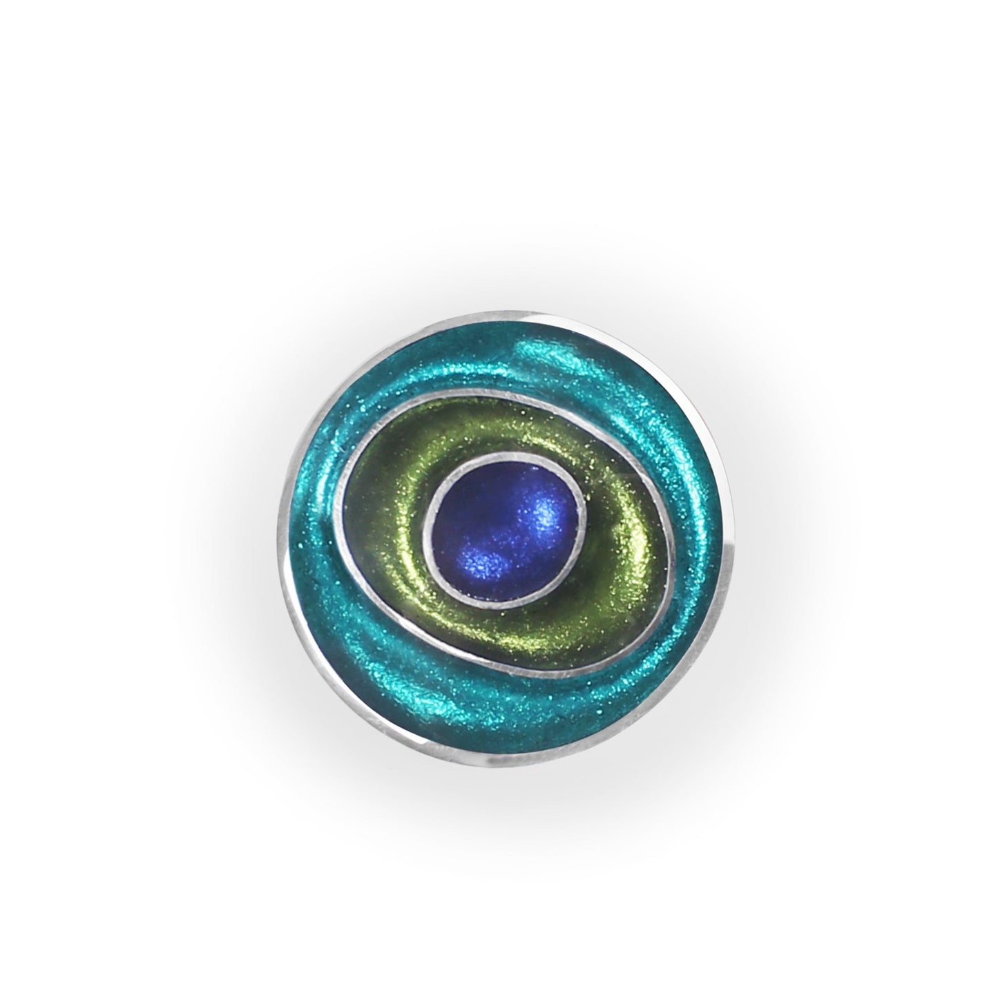 Everglade Organic Circles Shiny Brooch | The Jewellery Stop