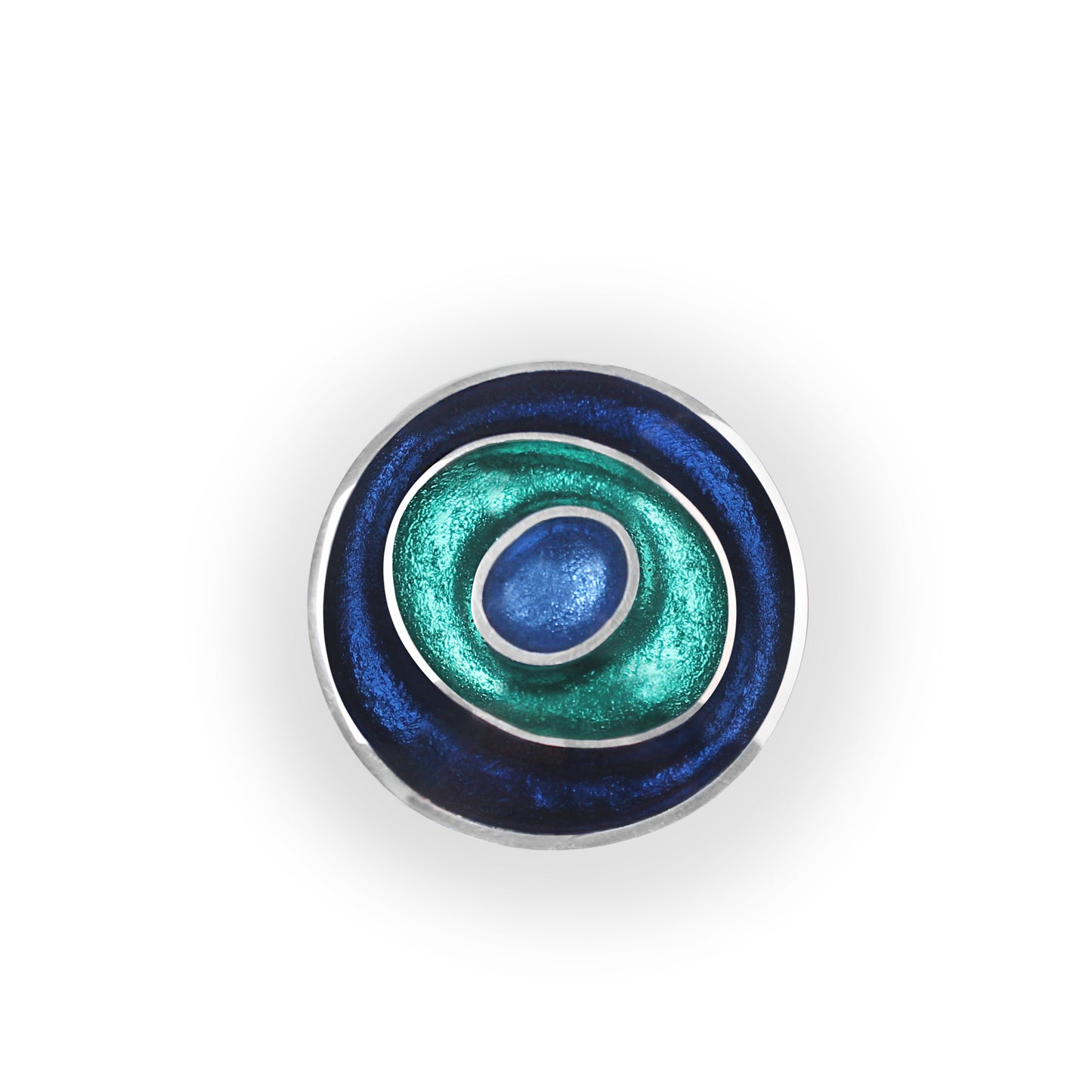 Pacific Organic Circles Shiny Brooch | The Jewellery Stop