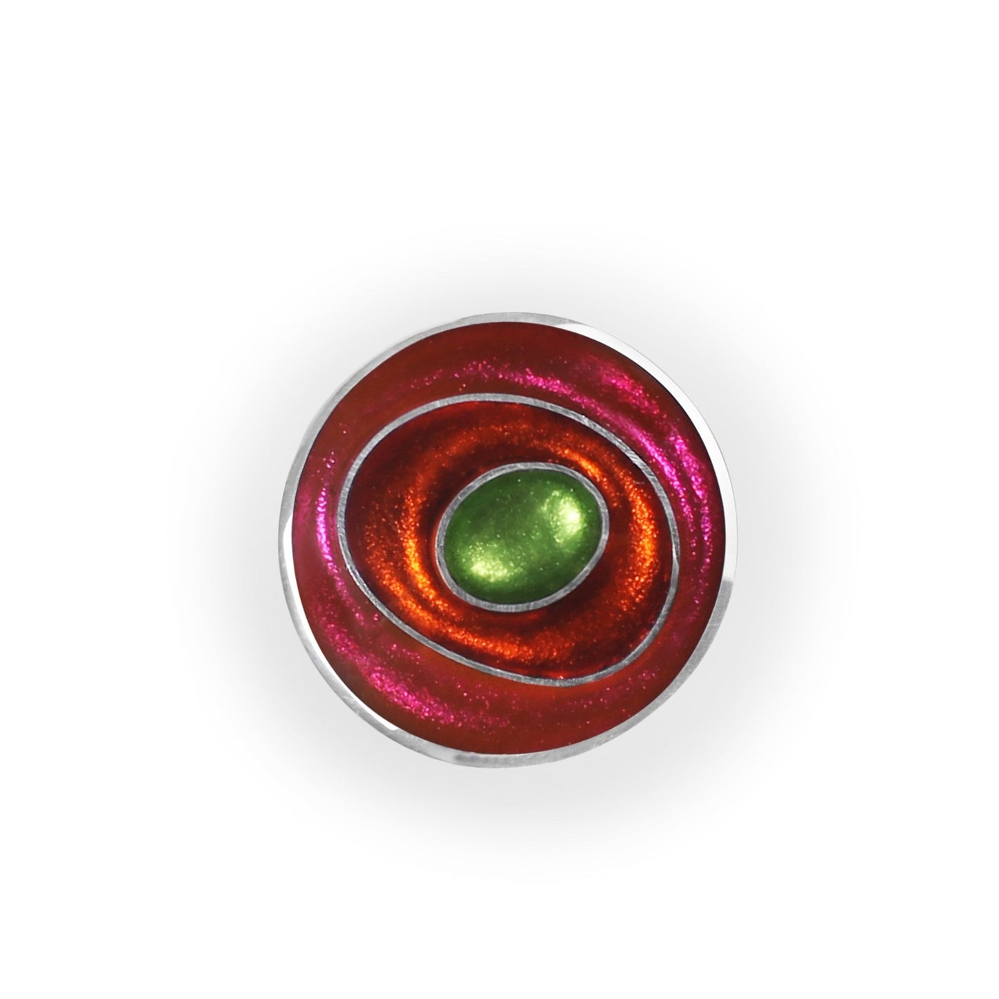 Sherbet Organic Circles Shiny Brooch | The Jewellery Stop