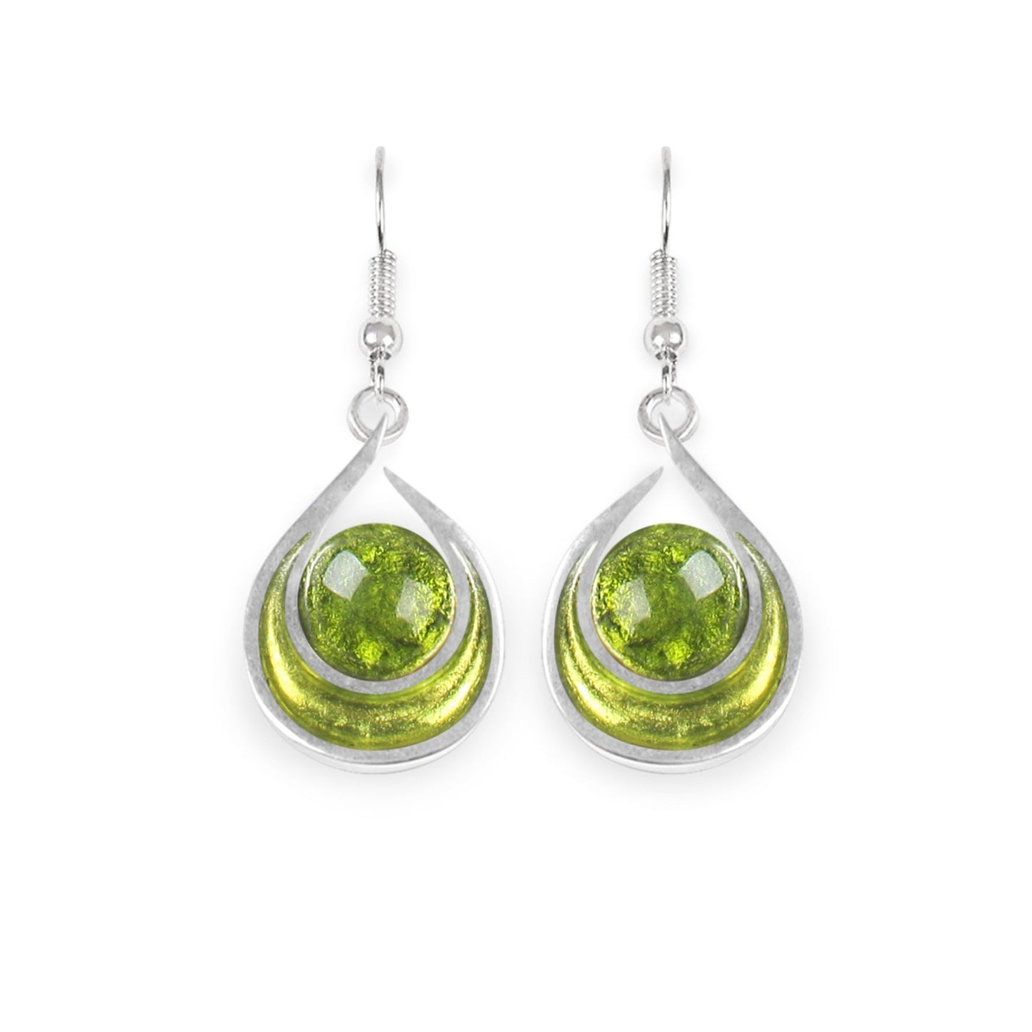 Citrus Raindrop Shiny Fish Hook Earrings | The Jewellery Stop