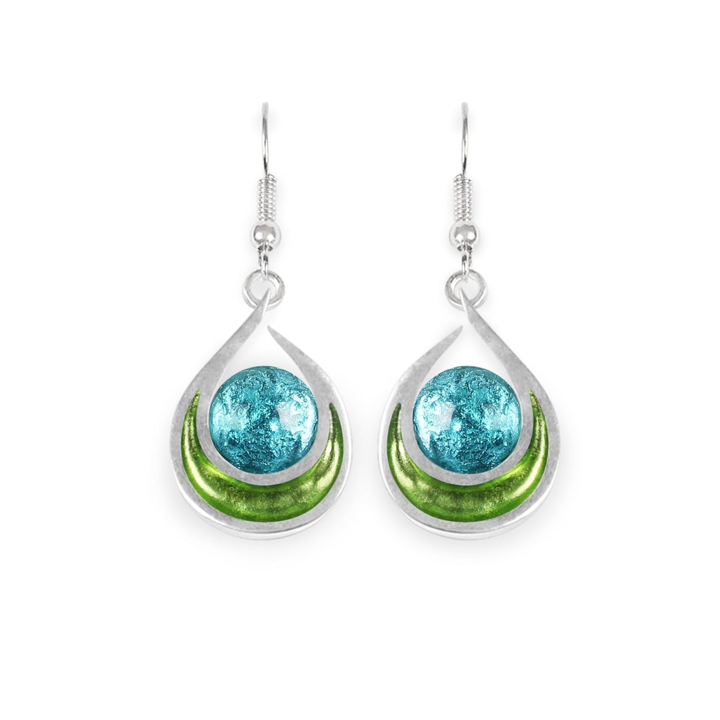 Orchard Raindrop Shiny Fish Hook Earrings | The Jewellery Stop