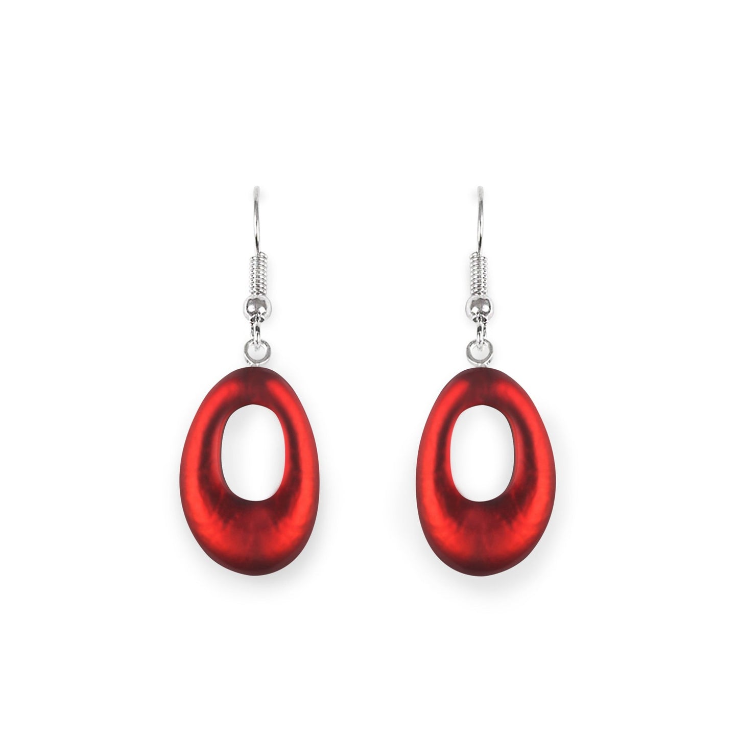 Maple Hollow Nuggets Matte Fish Hook Earrings | The Jewellery Stop