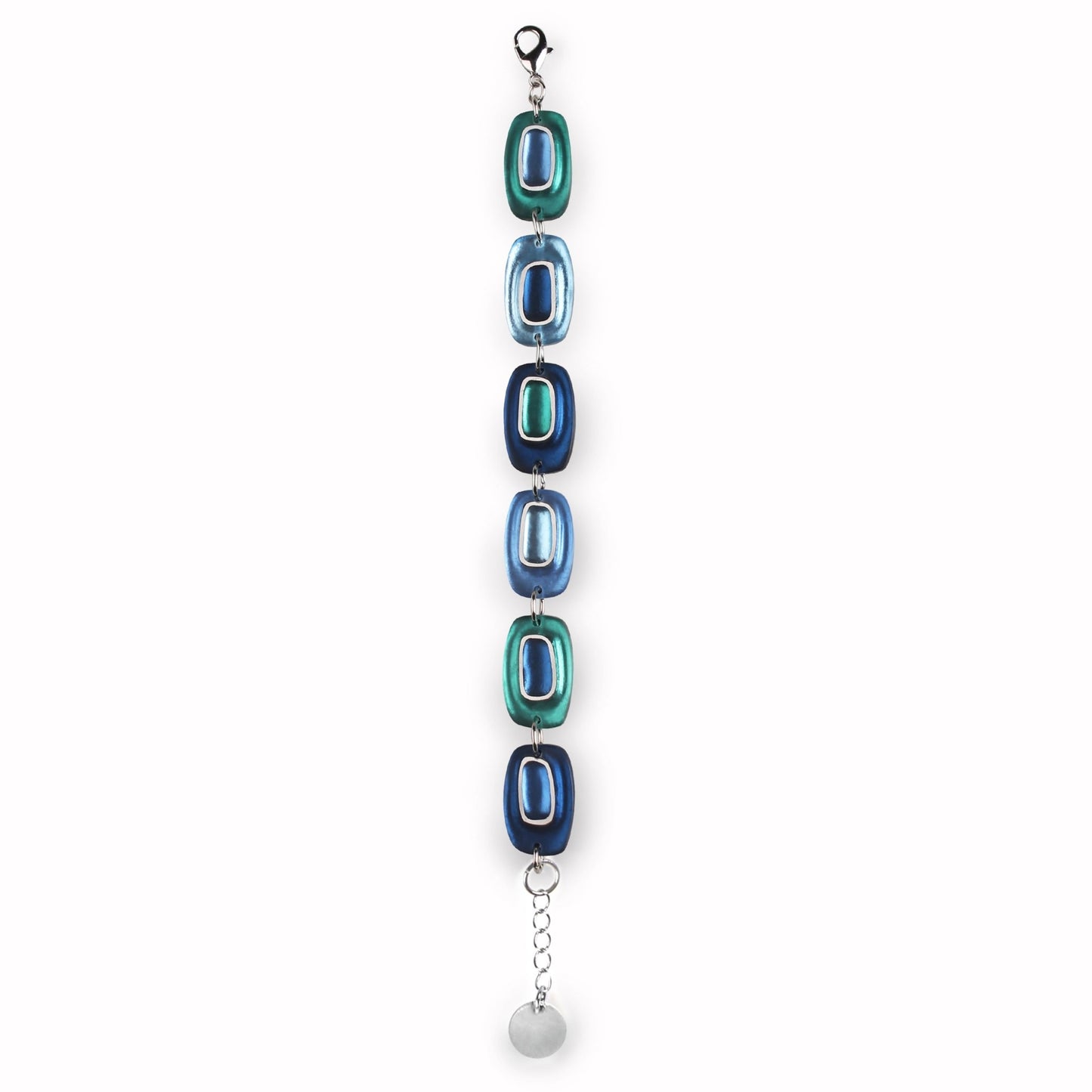Pacific Retro Ovals Matte Bracelet | The Jewellery Stop