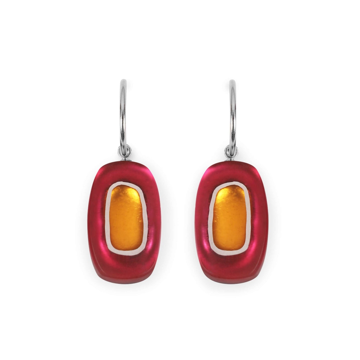 Latino Retro Ovals Matte Creole Earrings | The Jewellery Stop
