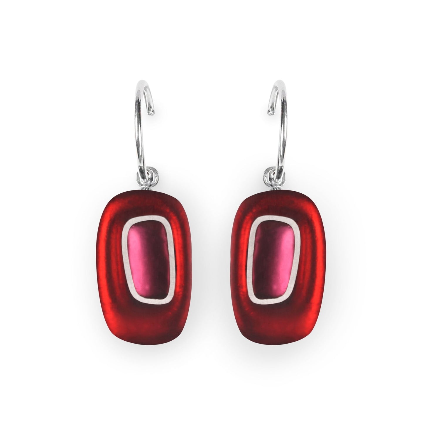 Maple Retro Ovals Matte Creole Earrings | The Jewellery Stop
