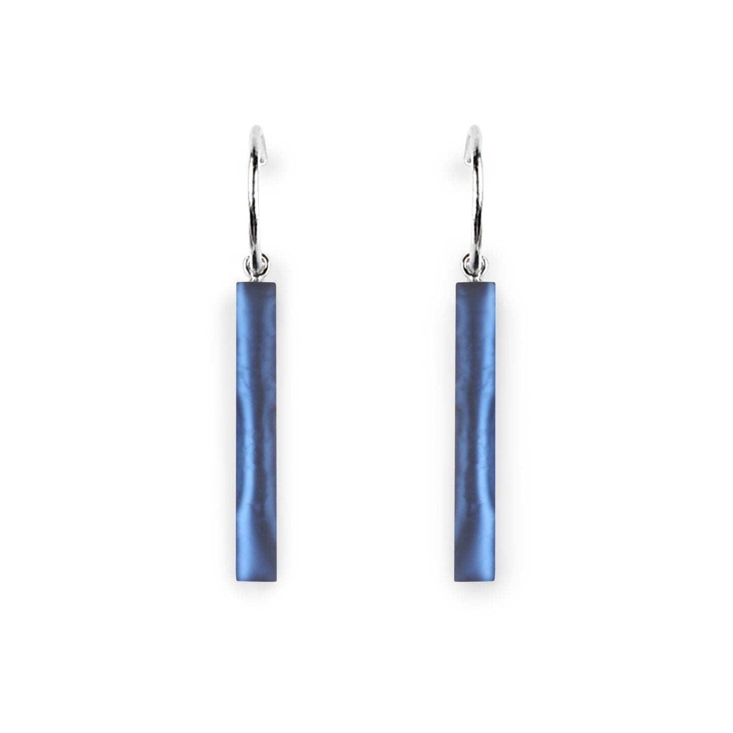 Pacific Square Sticks Matte Creole Earrings | The Jewellery Stop