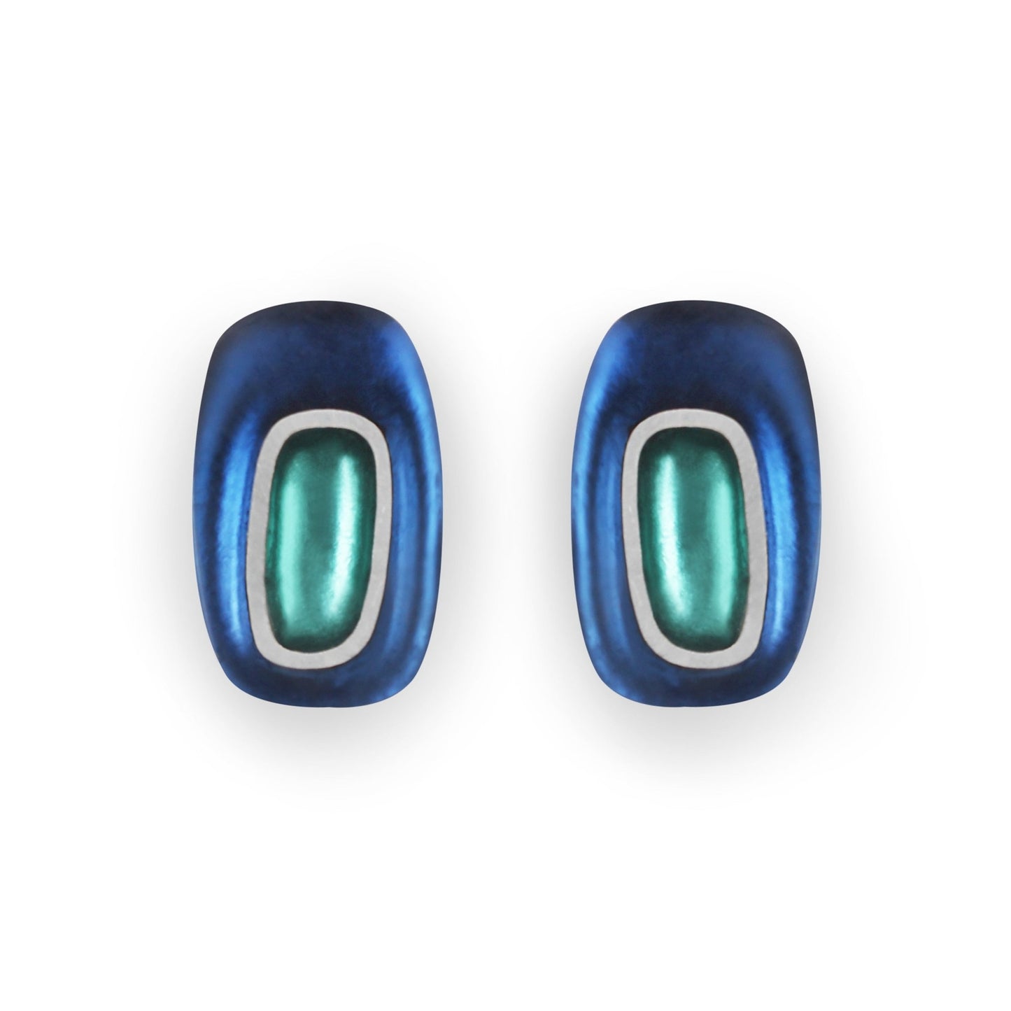 Pacific Retro Ovals Matte Clip Earrings | The Jewellery Stop