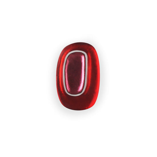 Maple Retro Ovals Matte Brooch | The Jewellery Stop