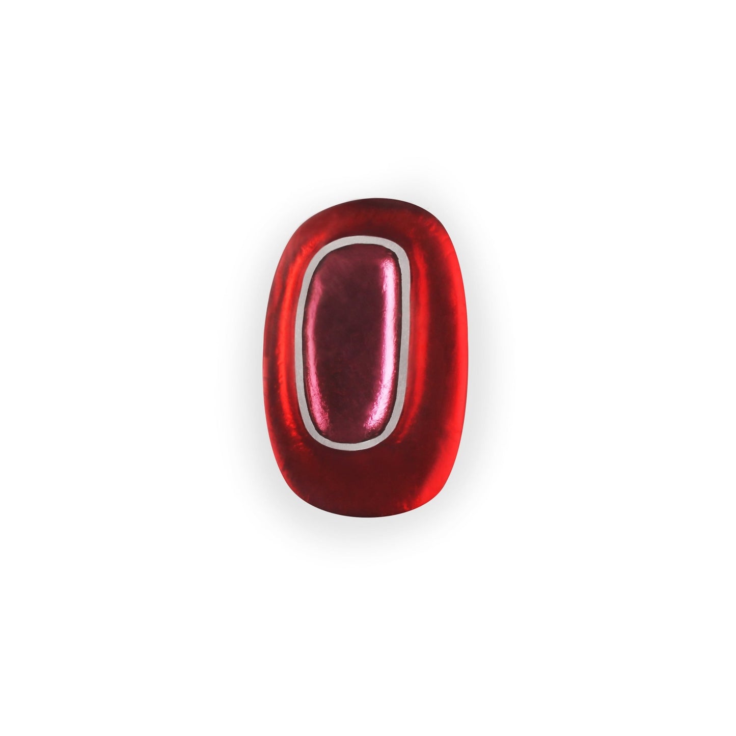 Maple Retro Ovals Matte Brooch | The Jewellery Stop