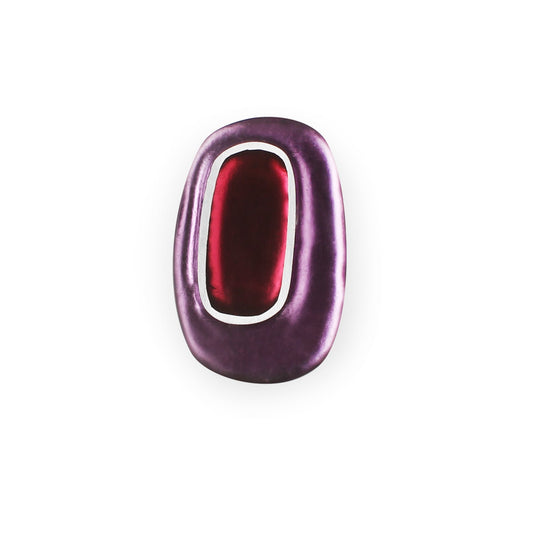 Rainbow Retro Ovals Matte Brooch | The Jewellery Stop