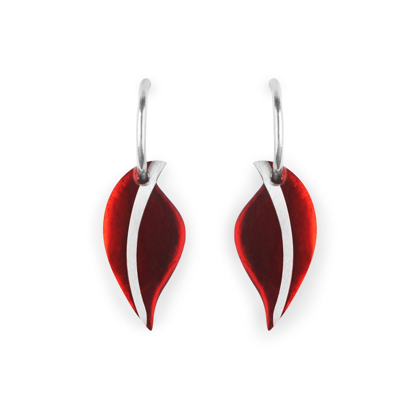 Maple Leaf Matte Creole Earrings | The Jewellery Stop