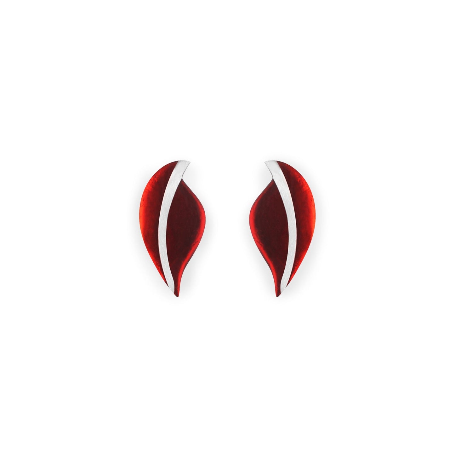 Maple Leaf Matte Stud Earrings | The Jewellery Stop
