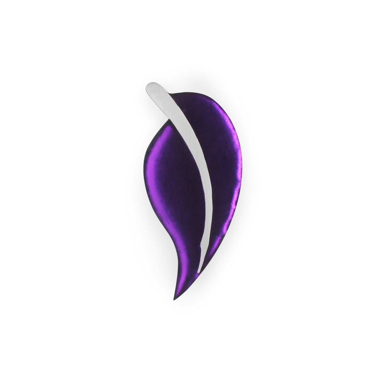 Peacock Leaf Matte Brooch | The Jewellery Stop