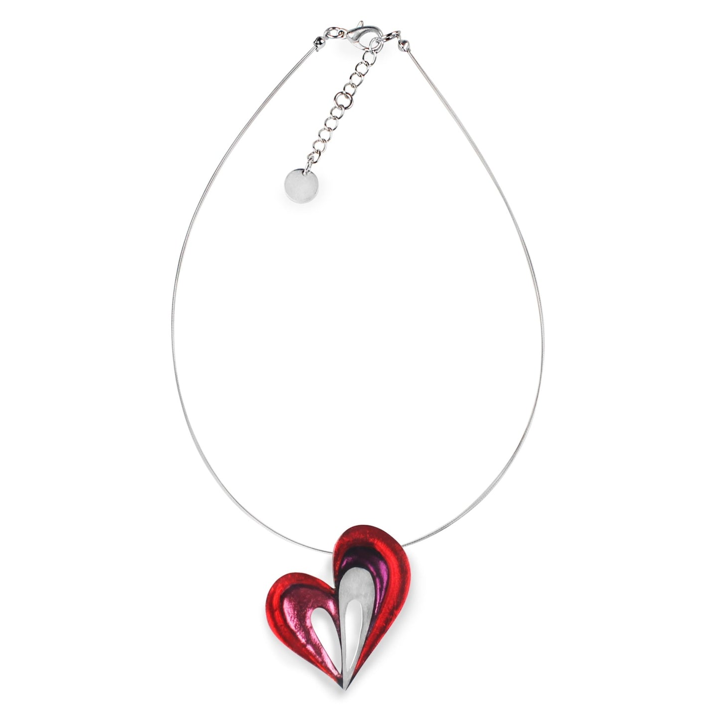 Rio Heart Loop Shiny Pendant | The Jewellery Stop