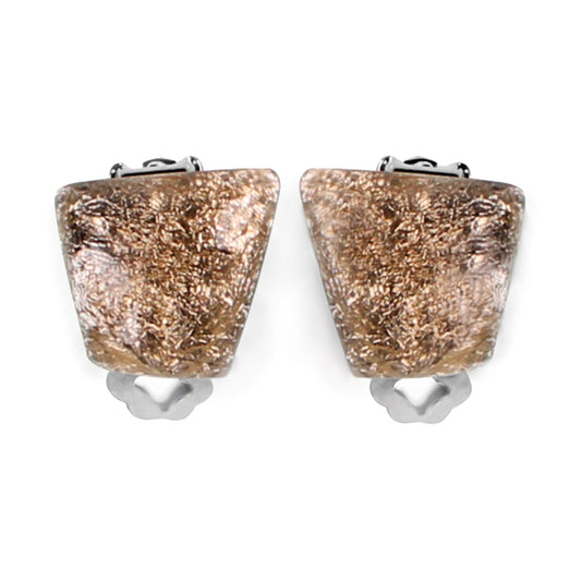Gold Cleopatra Shiny Clip Earrings | The Jewellery Stop