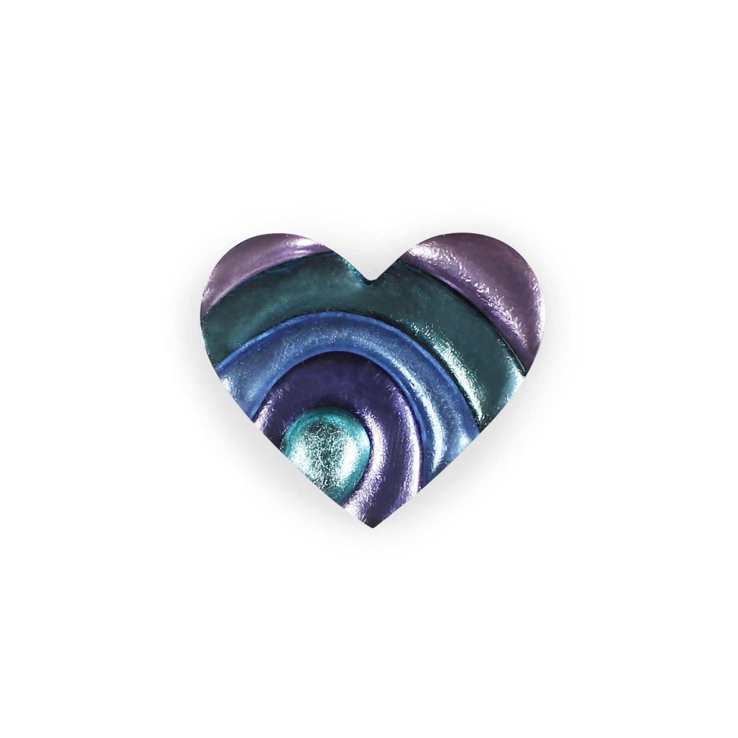 Lupin Heart Swirl Shiny Brooch | The Jewellery Stop
