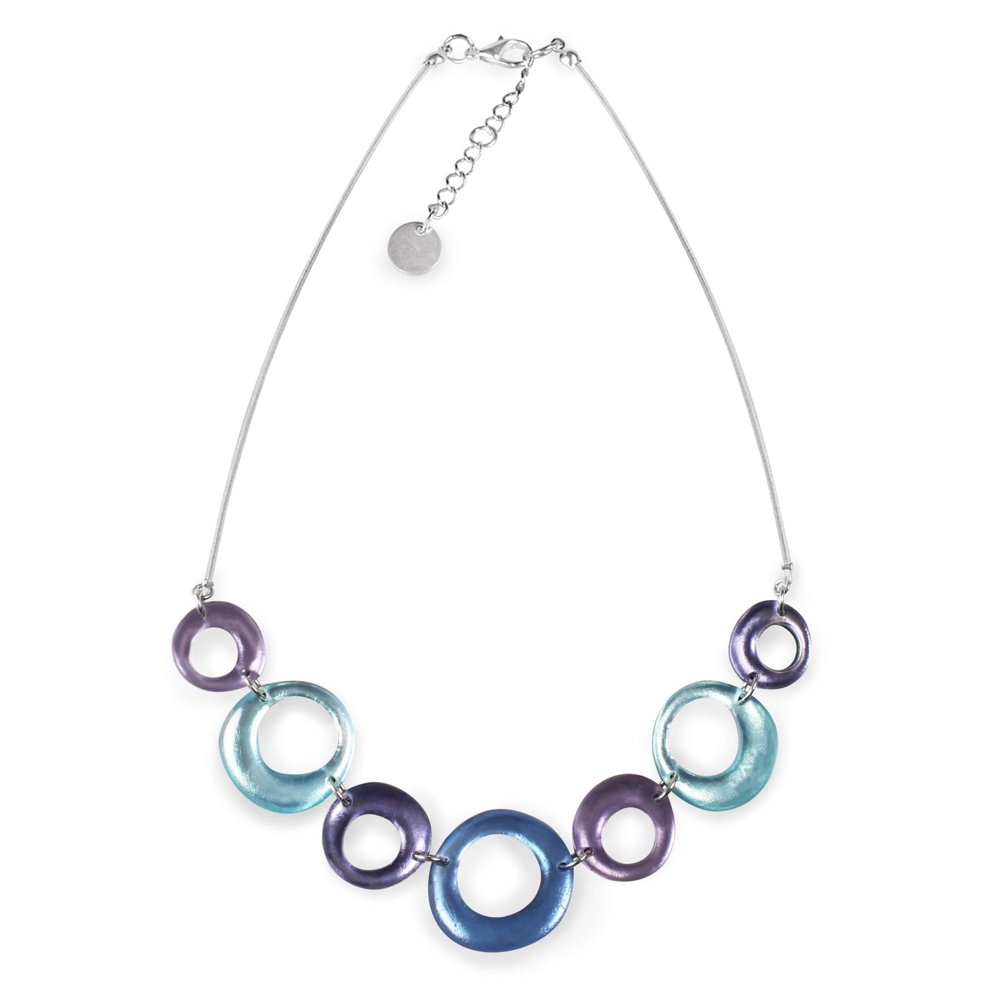 Lupin Hollow Circles Shiny Large Necklace | The Jewellery Stop