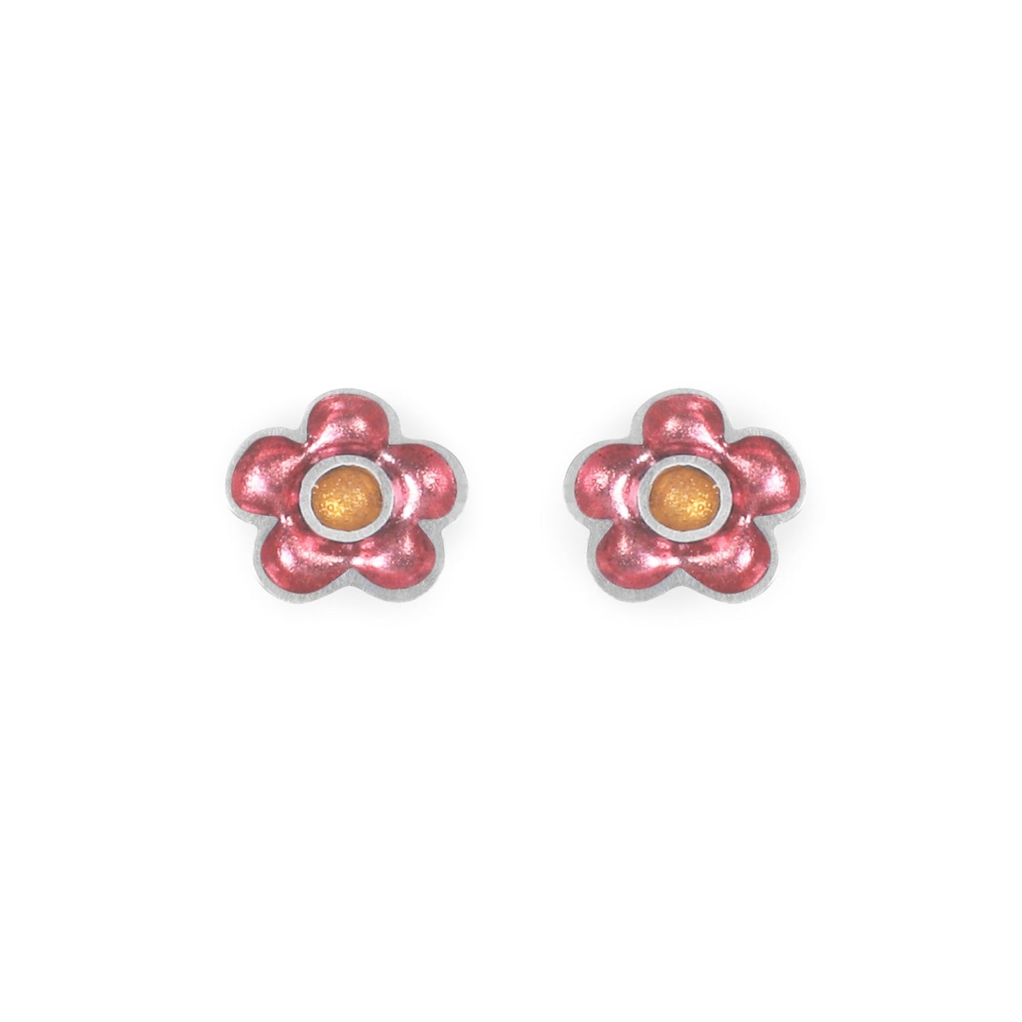 Carnival Flower Pot Shiny Stud Earrings | The Jewellery Stop