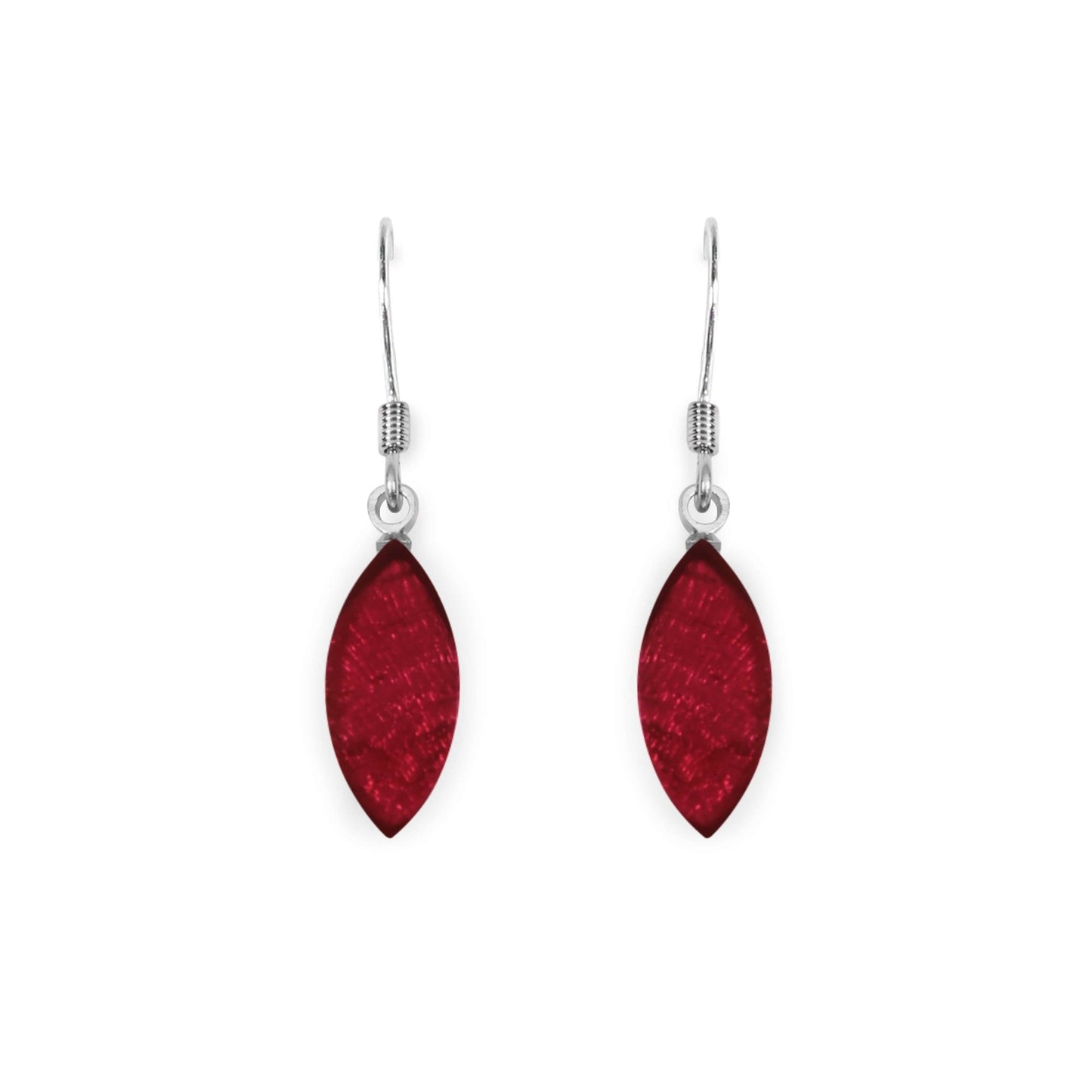 Latino Petal Shiny Fish Hook Earrings | The Jewellery Stop