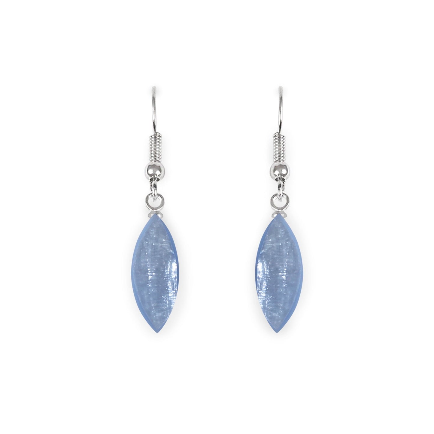 Lupin Petal Shiny Fish Hook Earrings | The Jewellery Stop