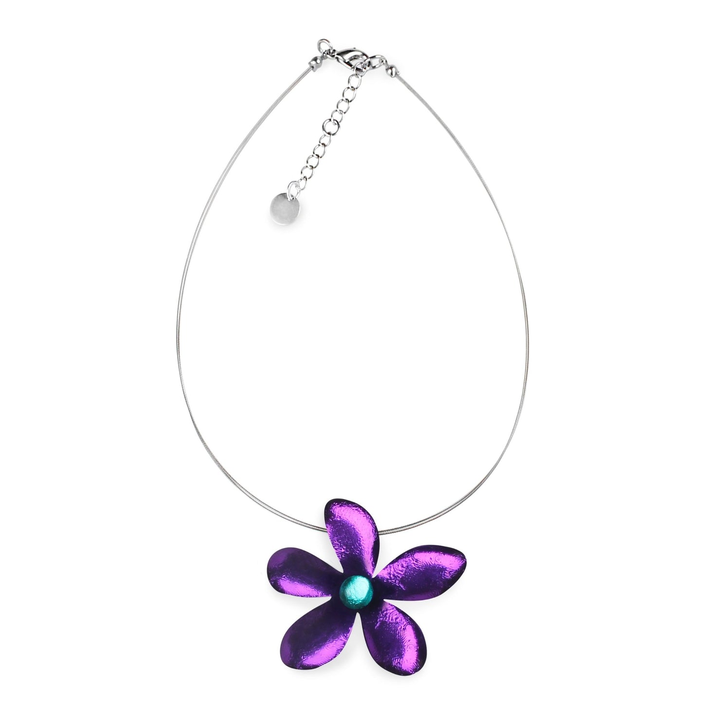 Peacock Flower Shiny Large Pendant | The Jewellery Stop