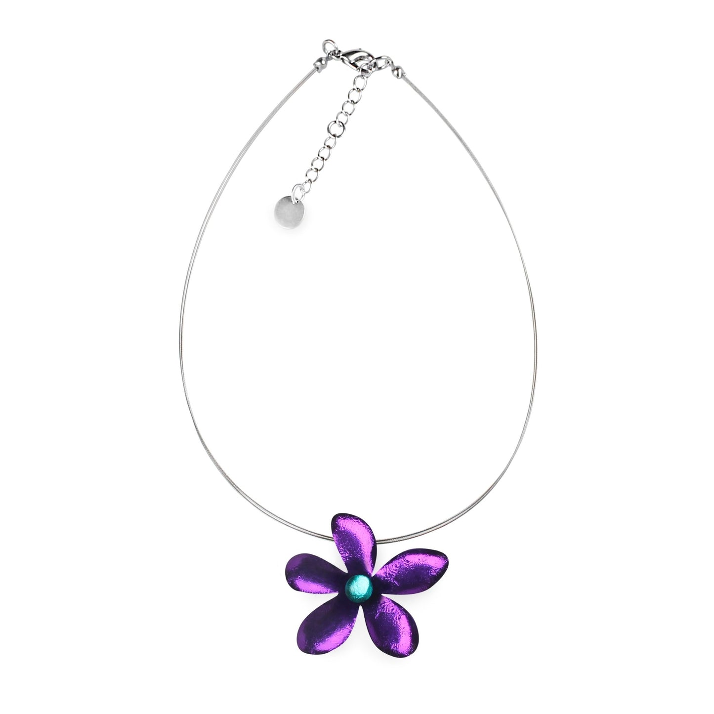 Peacock Flower Shiny Small Pendant | The Jewellery Stop