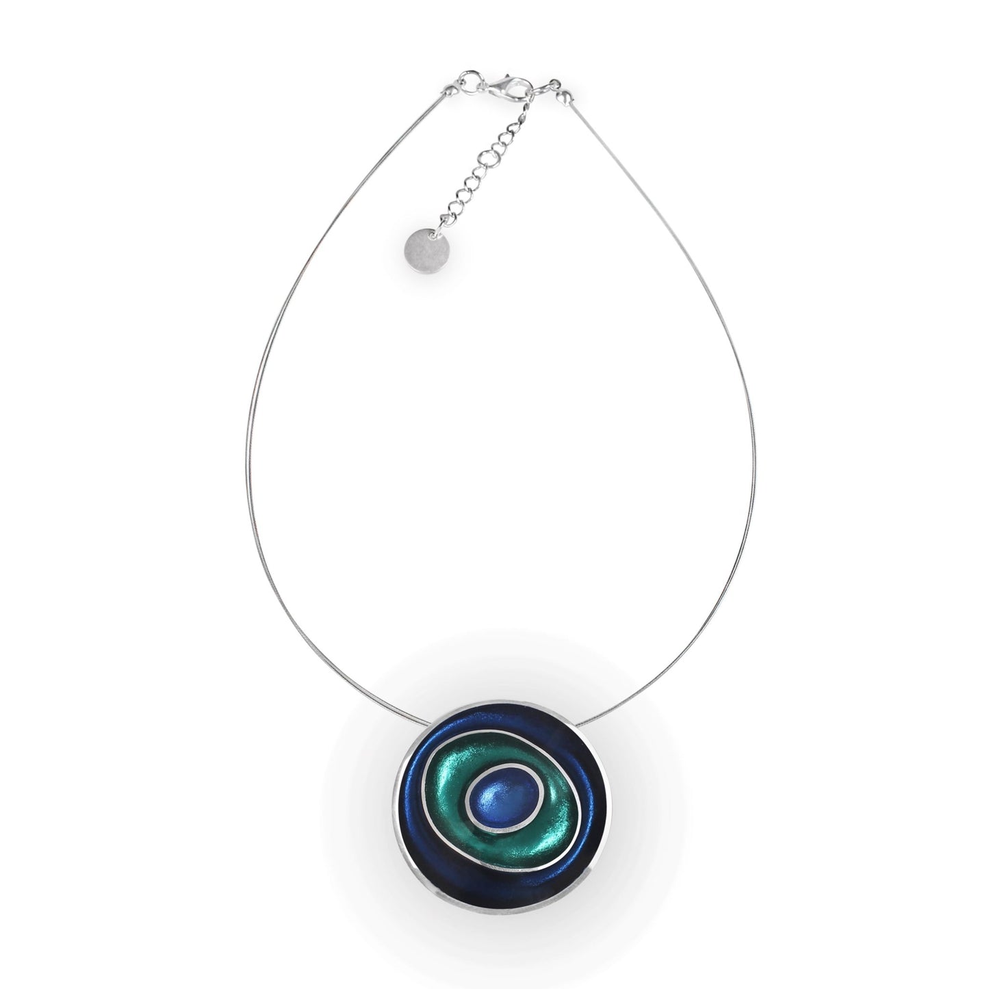 Pacific Organic Circles Shiny Pendant | The Jewellery Stop