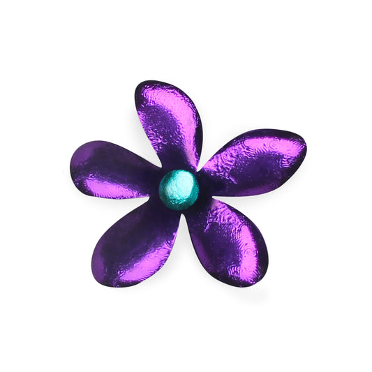 Peacock Flower Shiny Brooch