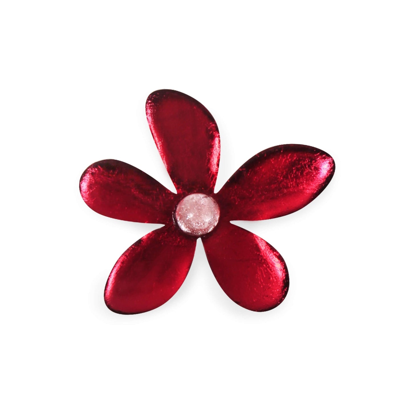 Raspberry Flower Shiny Brooch | The Jewellery Stop
