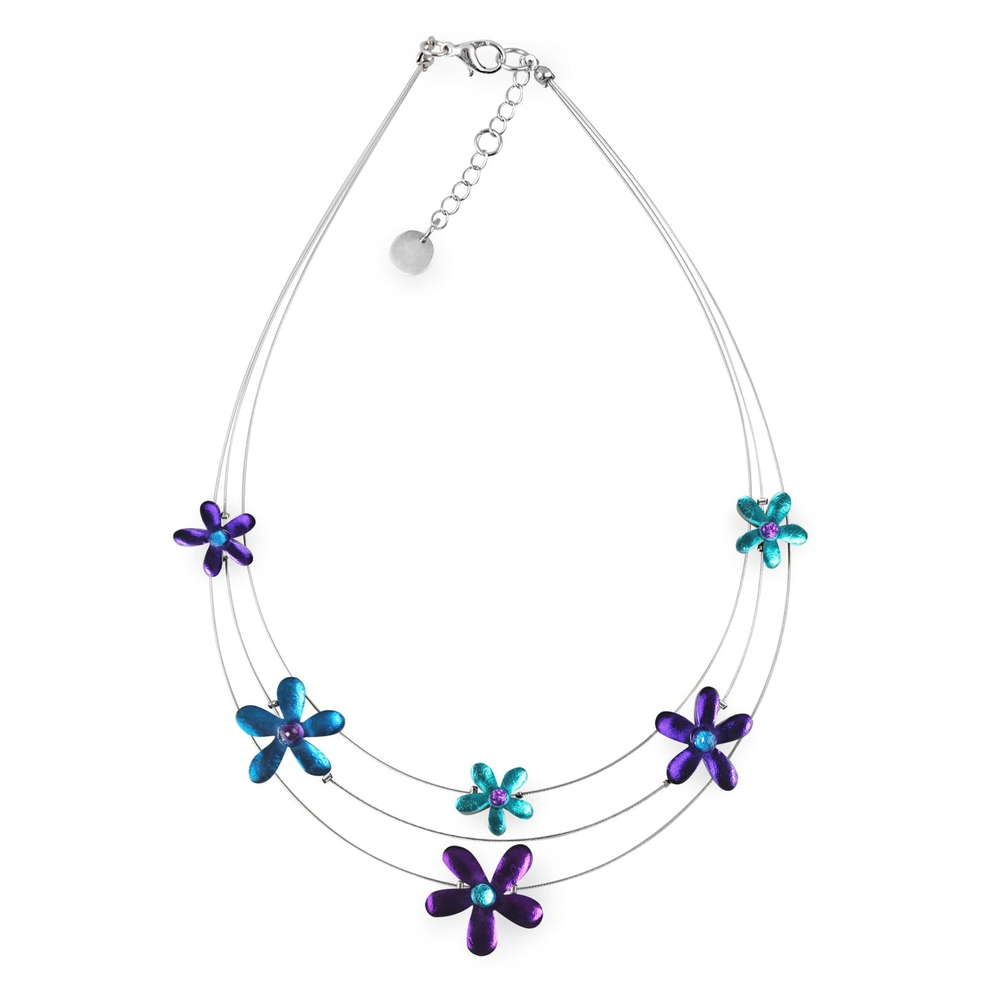 Peacock Flower Shiny Extravaganza Necklace | The Jewellery Stop