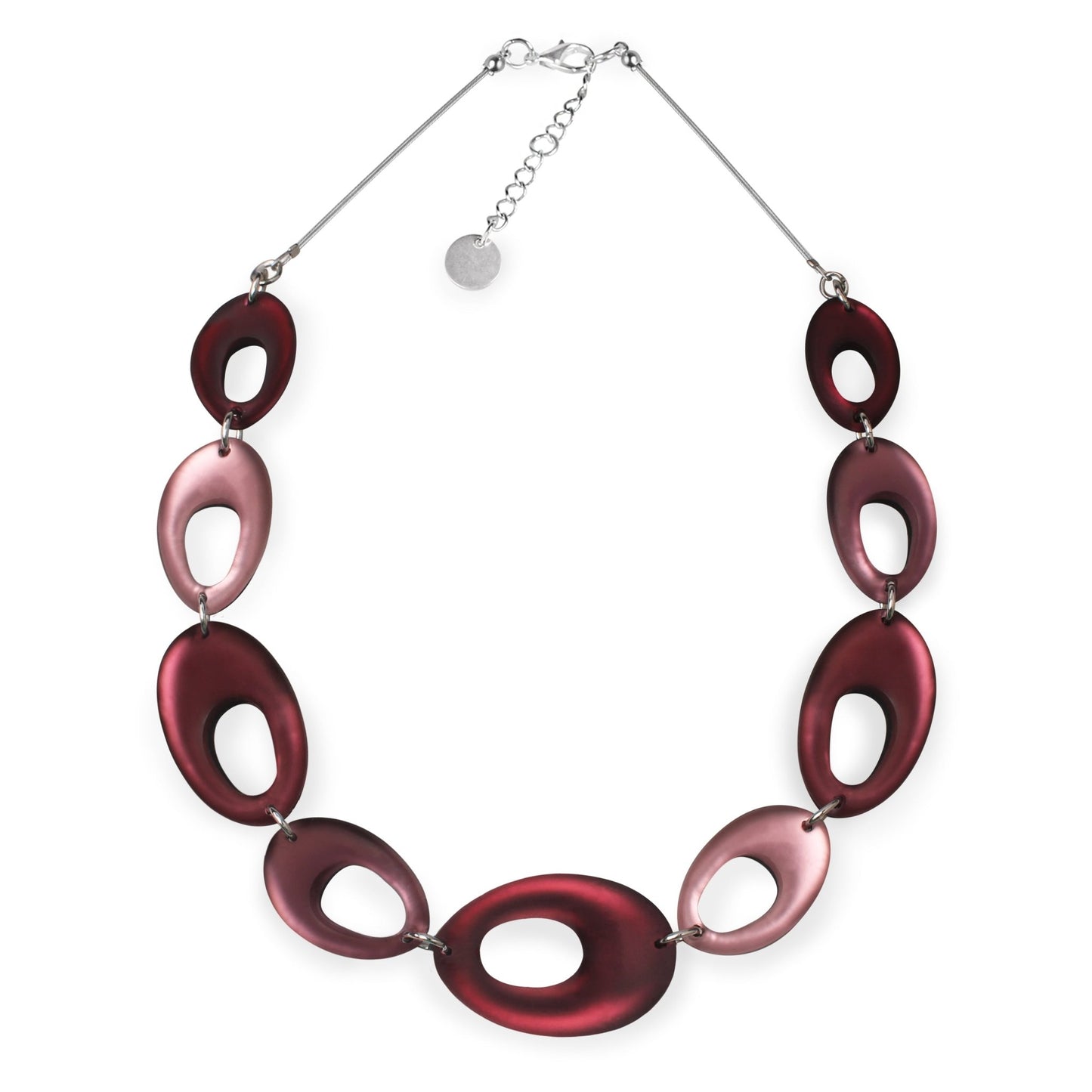 Cassis Hollow Nuggets Matte Finish Necklace | The Jewellery Stop