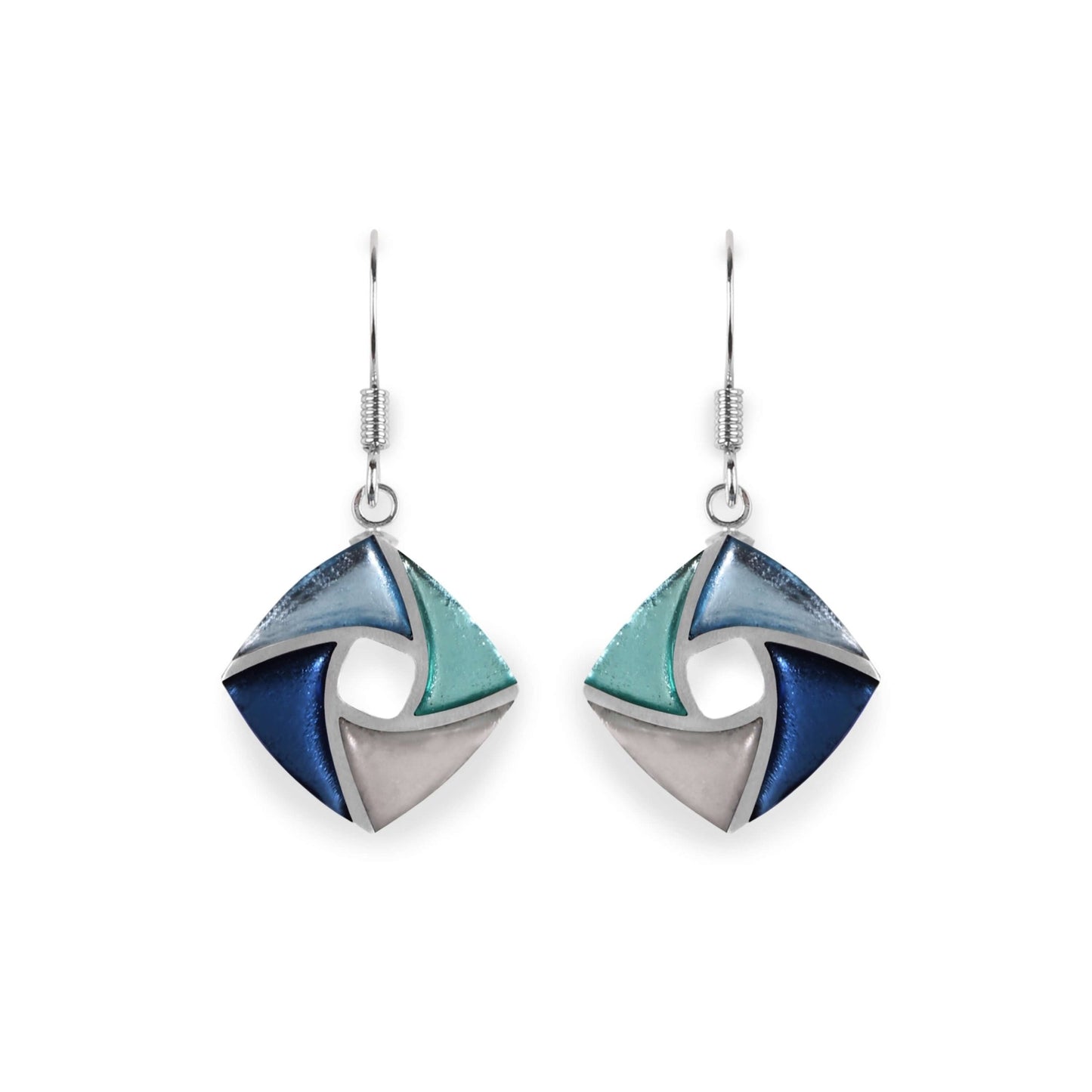 Arctic Kite Shiny Small Fish Hook Earrings | The Jewellery Stop