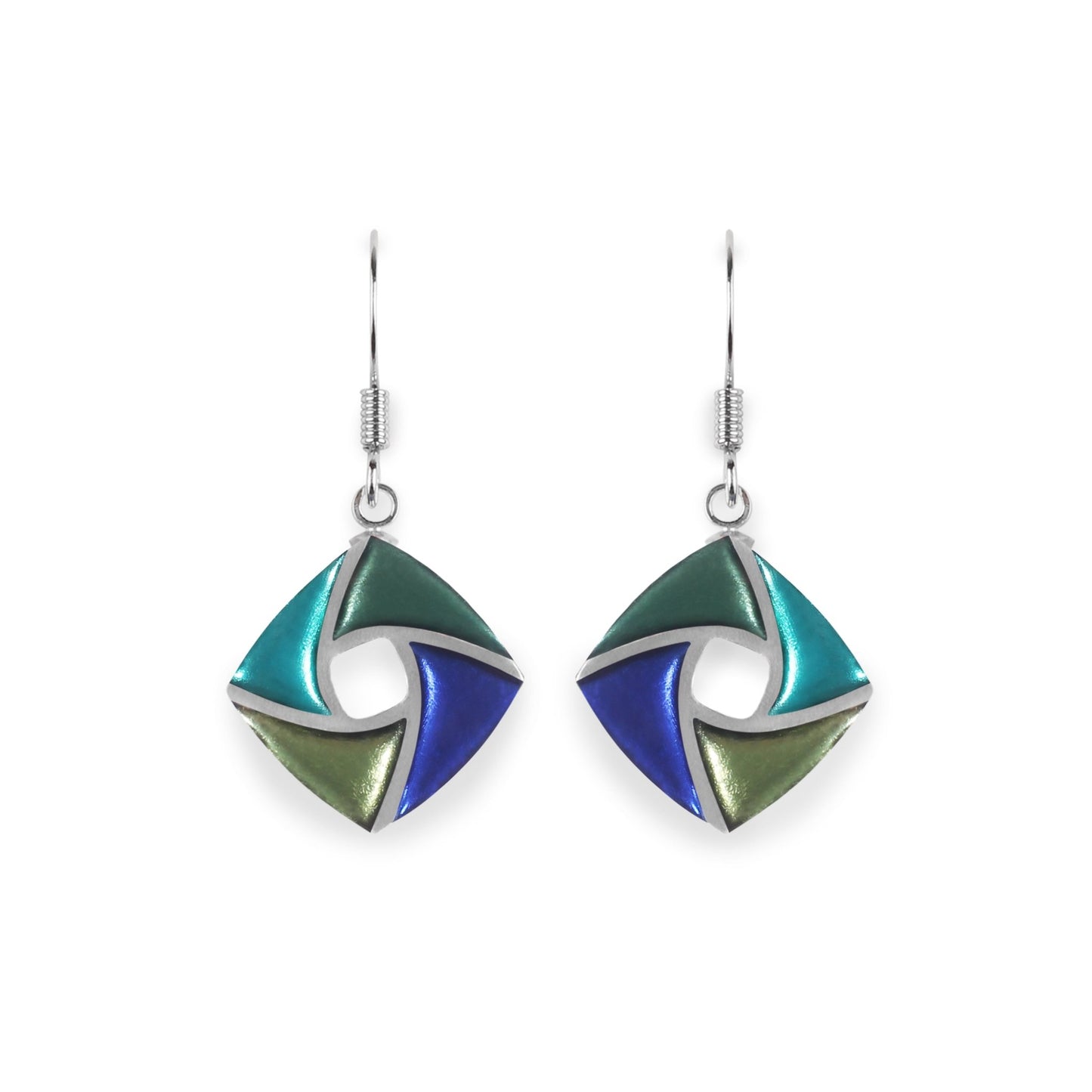 Everglade Kite Shiny Small Fish Hook Earrings | The Jewellery Stop