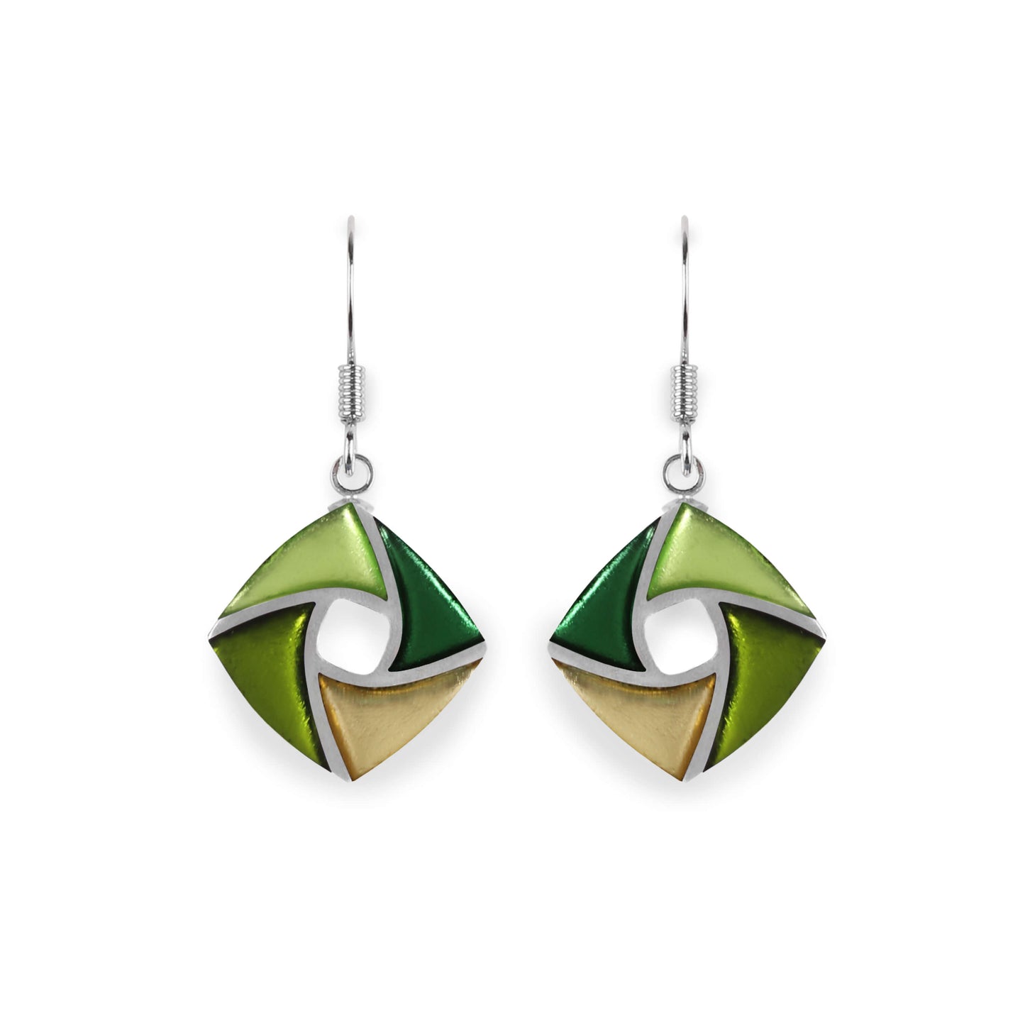 Kiwi Kite Shiny Small Fish Hook Earrings | The Jewellery Stop