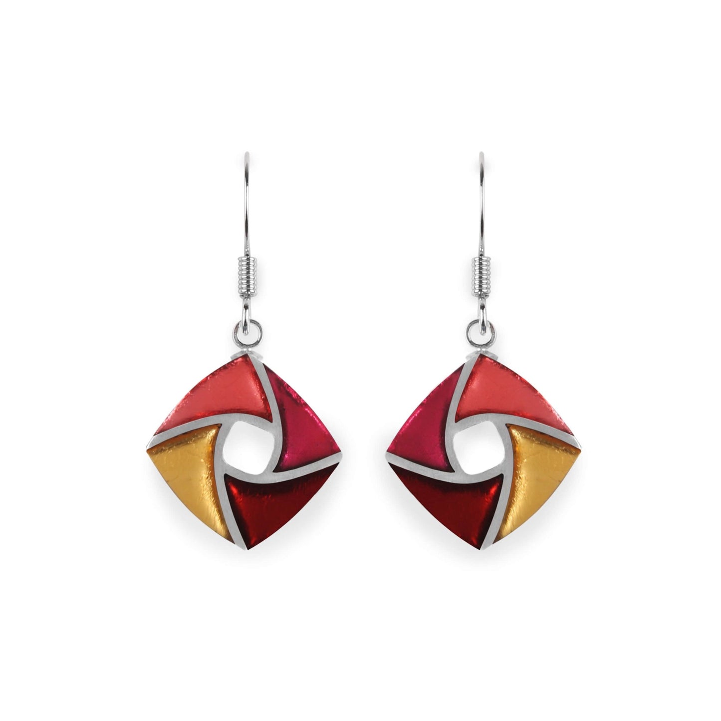 Latino Kite Shiny Small Fish Hook Earrings | The Jewellery Stop