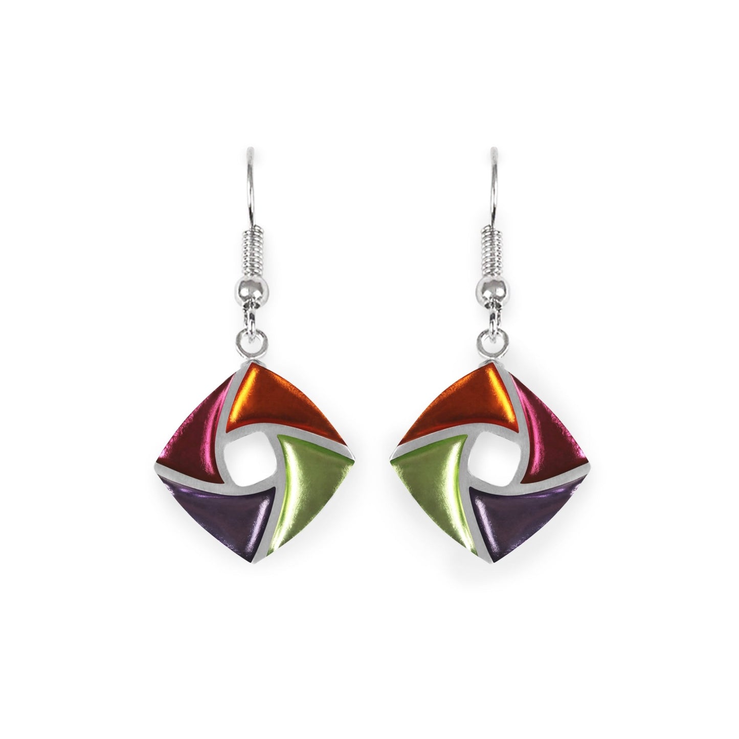 Sherbet Kite Shiny Small Fish Hook Earrings | The Jewellery Stop
