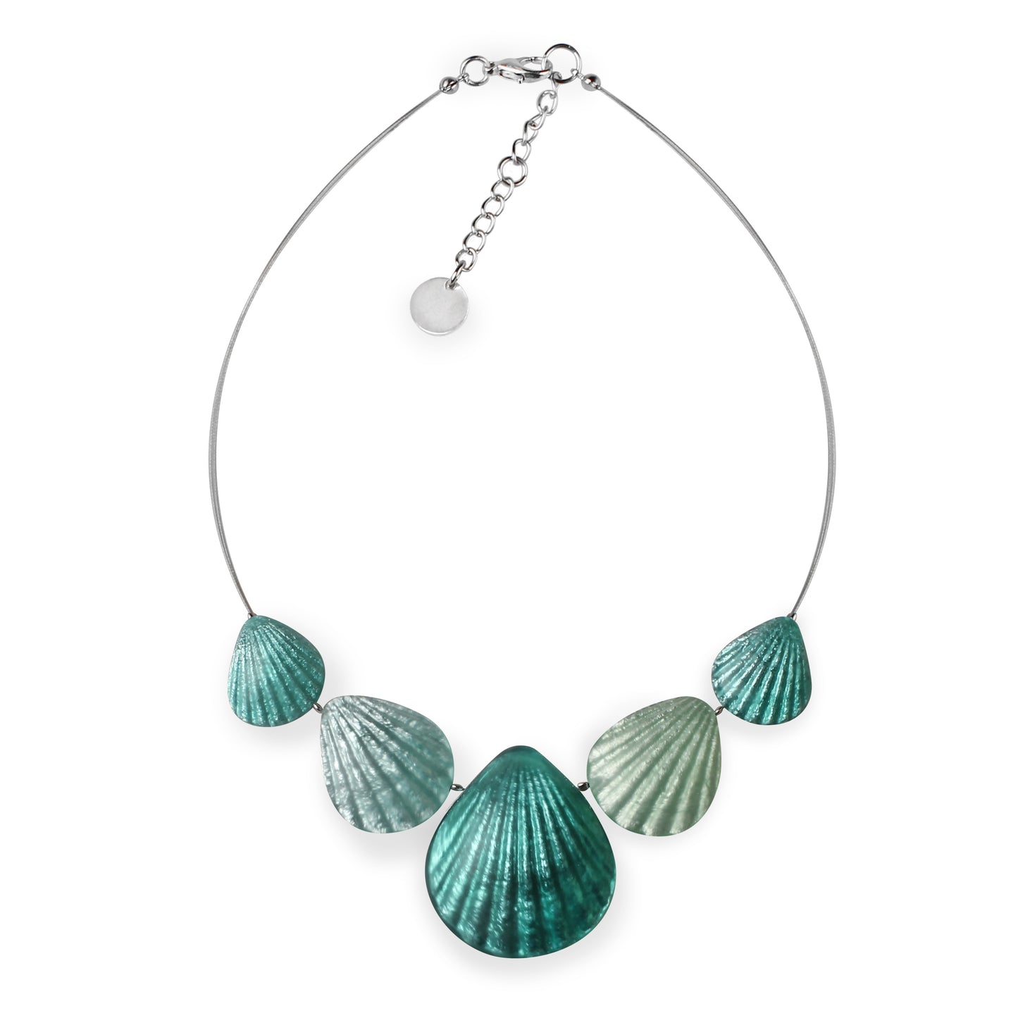 Mint Scallop Matte Necklace | The Jewellery Stop