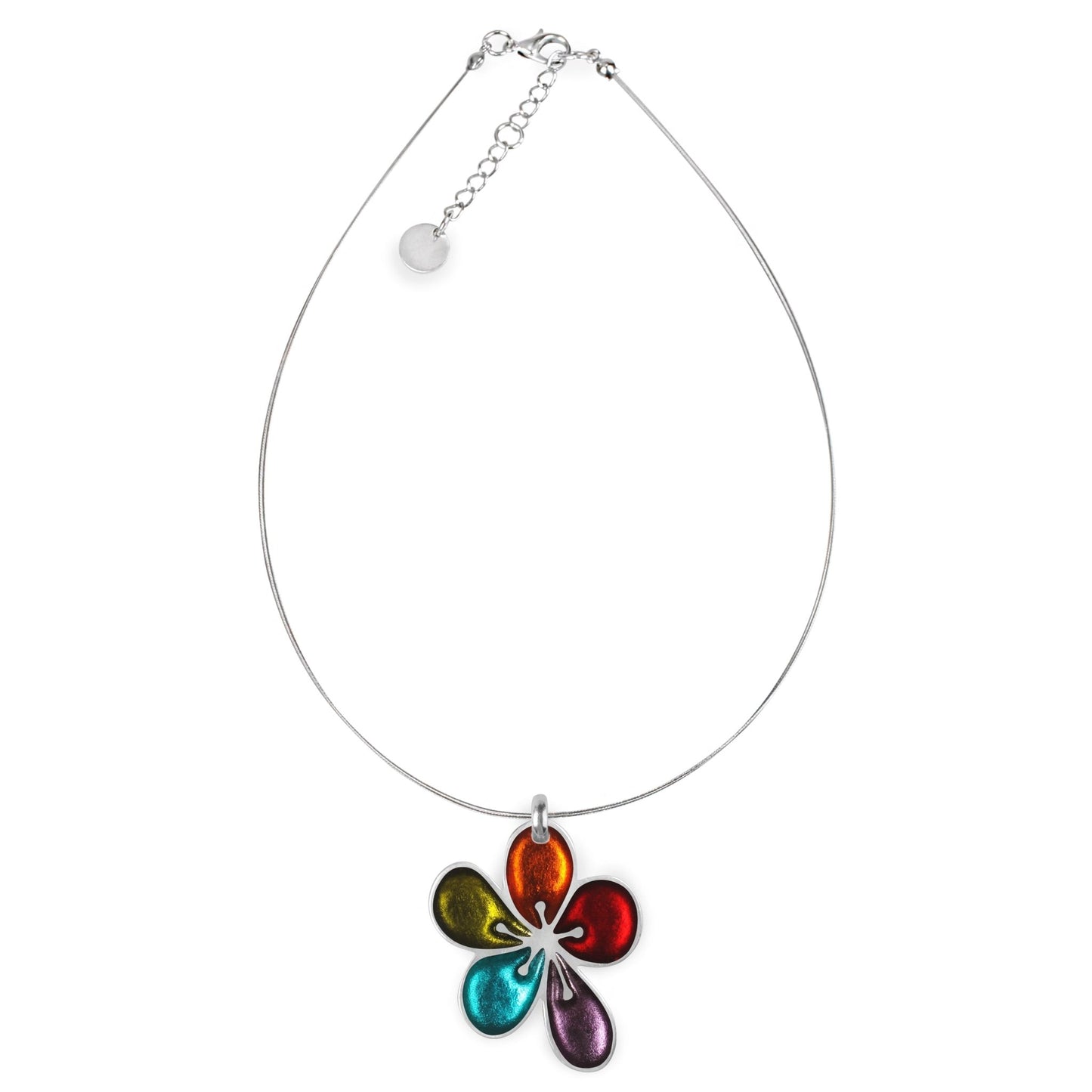 Rainbow Calachuchi Shiny Pendant | The Jewellery Stop
