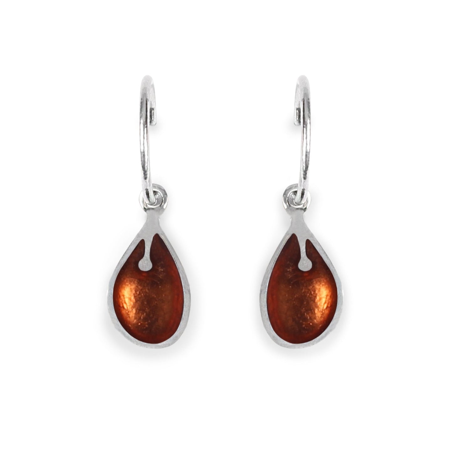 Sherbet Calachuchi Shiny Creole Earrings | The Jewellery Stop