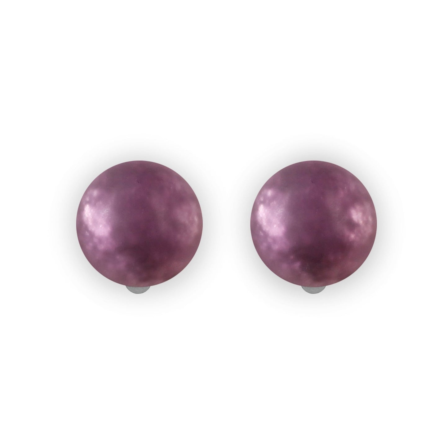 Rainbow Cabouchon Matte Large Clip Earrings | The Jewellery Stop