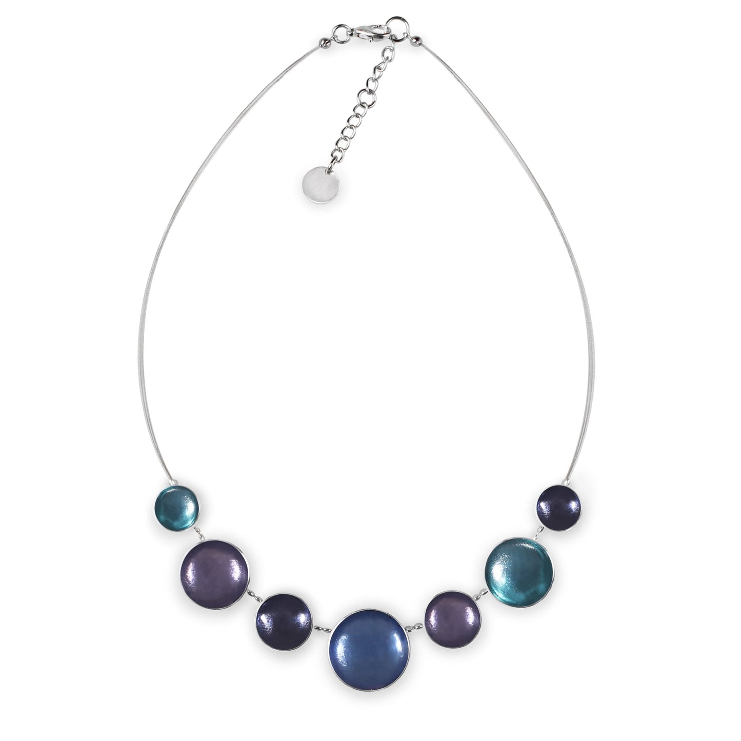 Lupin Aluminium Cabouchon Shiny Necklace | The Jewellery Stop