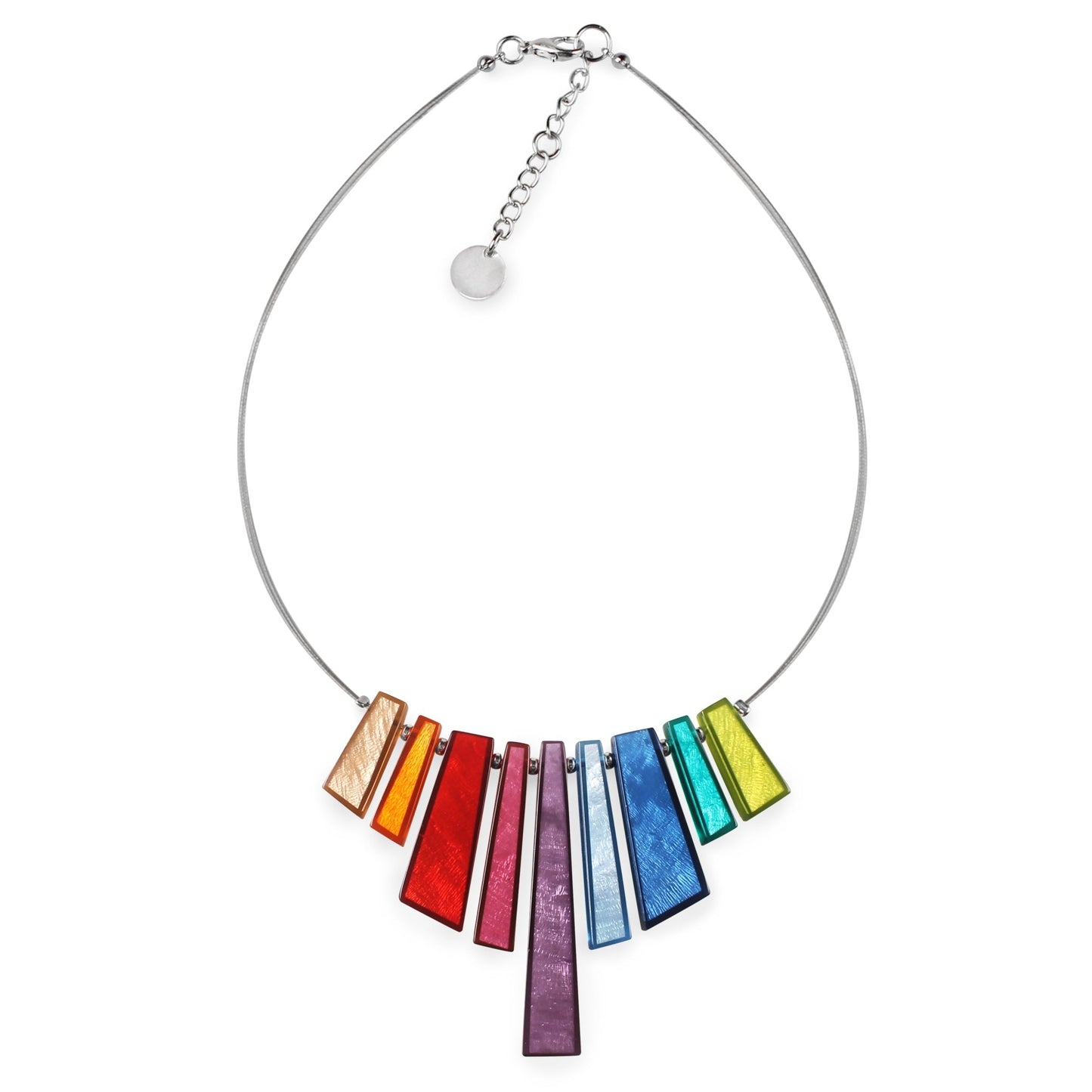 Rainbow Deco Extravaganza Shiny Necklace | The Jewellery Stop