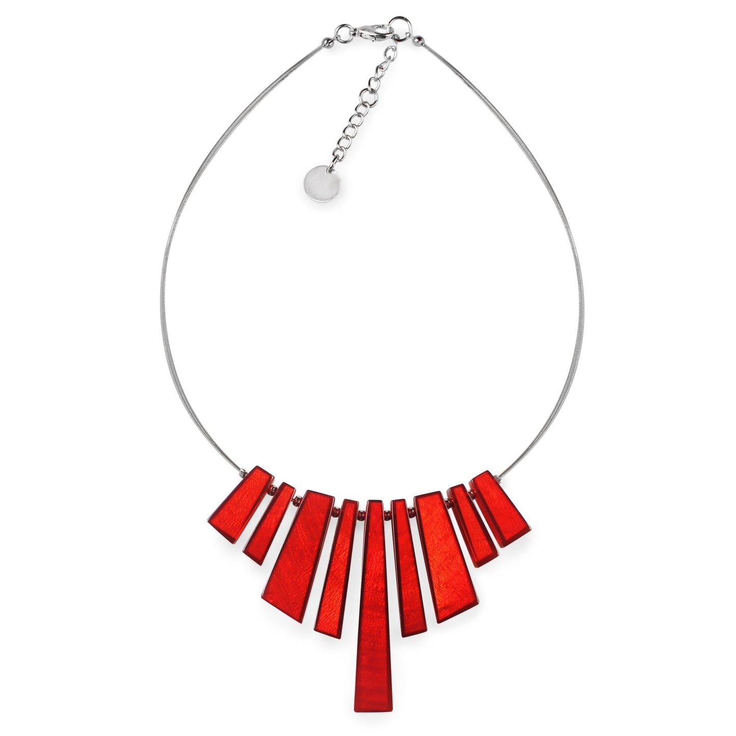 Red Deco Extravaganza Shiny Necklace | The Jewellery Stop