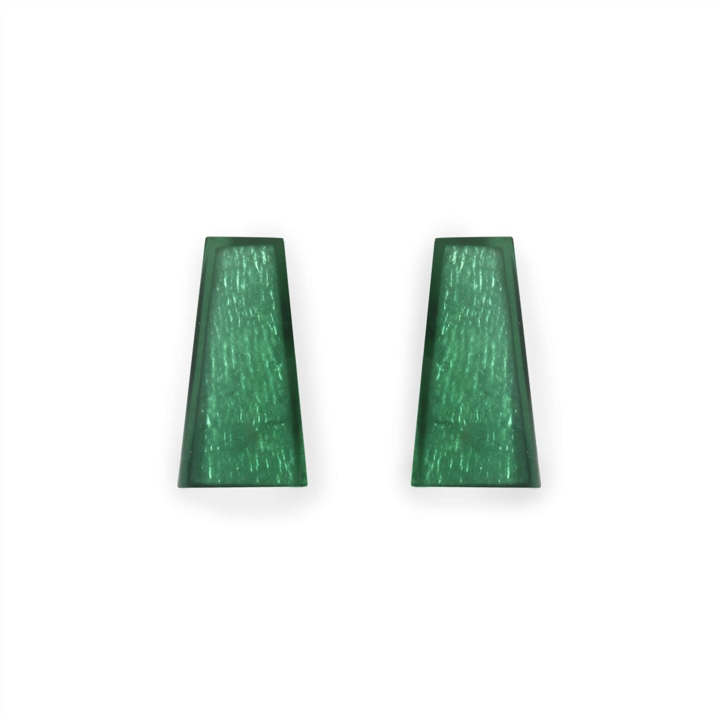 Kiwi Deco Extravaganza Shiny Stud Earrings | The Jewellery Stop
