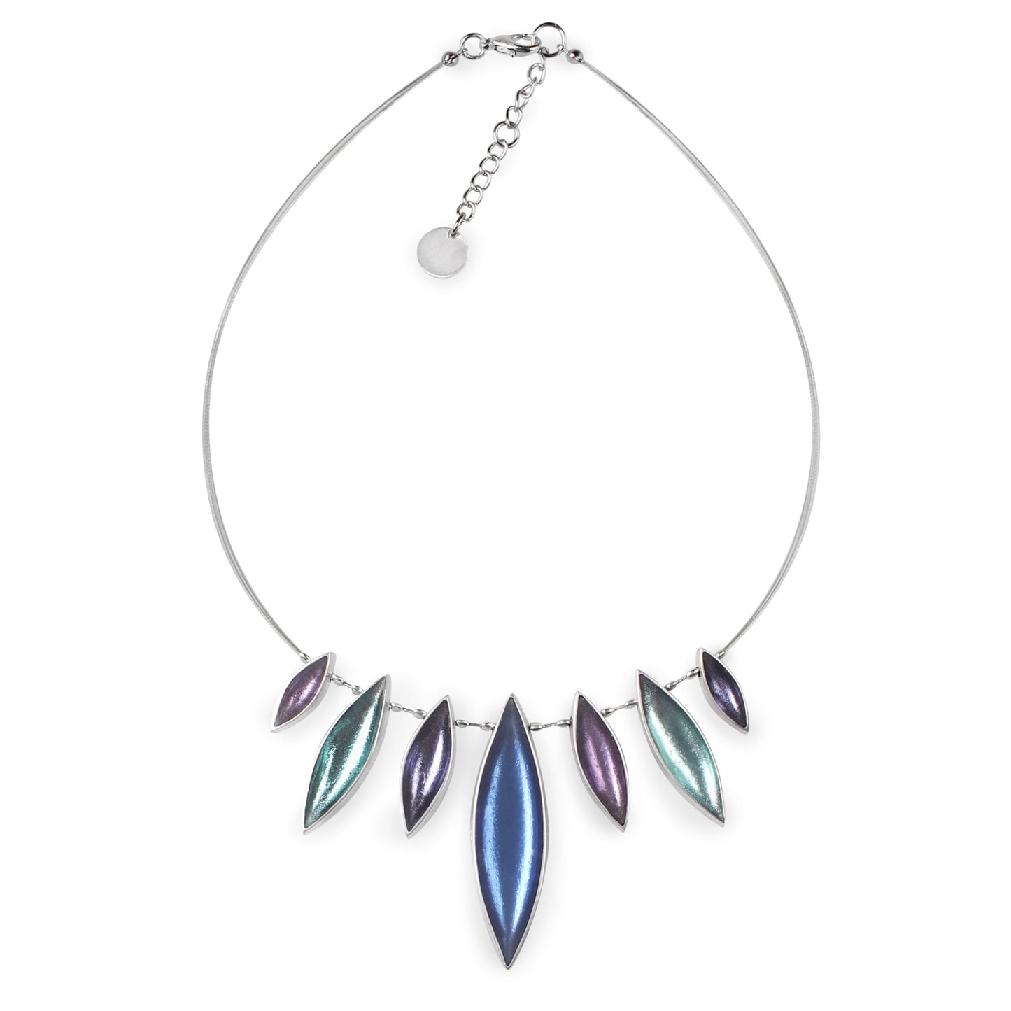 Lupin Elliptical Petals Shiny Necklace | The Jewellery Stop