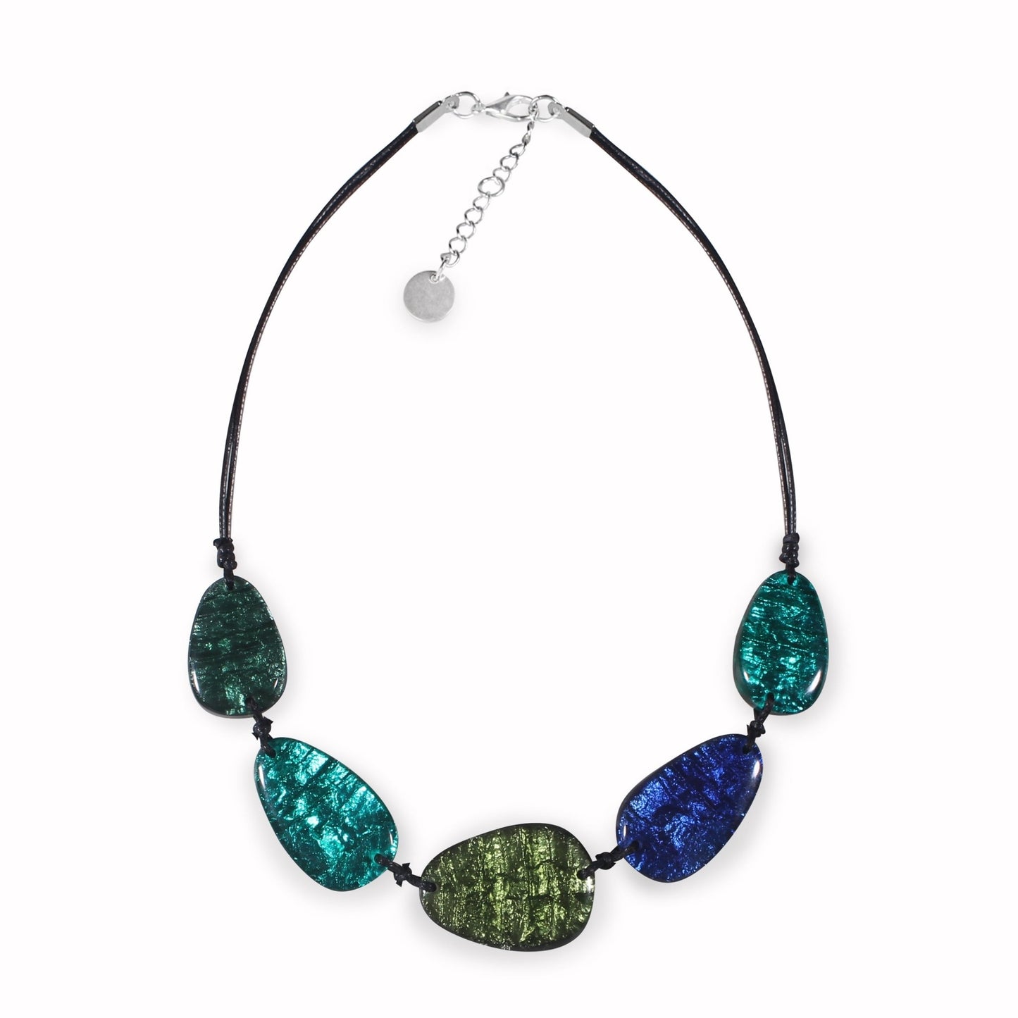 Everglade Textured Pebble Shiny Necklace | The Jewellery Stop