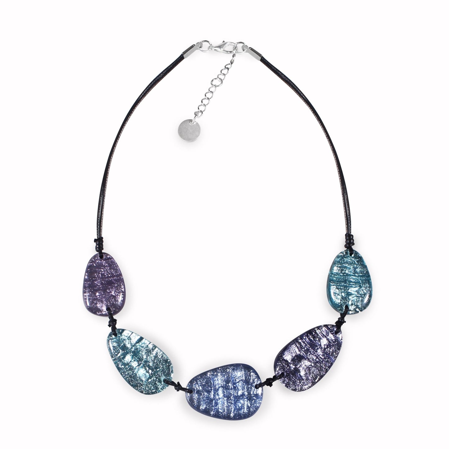 Lupin Textured Pebble Shiny Necklace | The Jewellery Stop